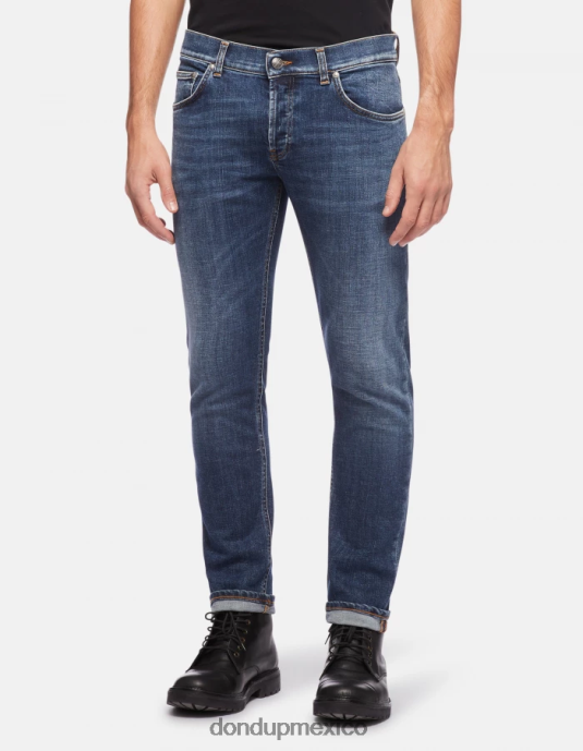 azul DONDUP hombres vaqueros mius slim de denim elástico vestir D0VXD631